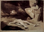 Johann Heinrich Füssli  - paintings - Thetis beweint den toten Achilleus