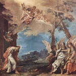 Sebastiano Ricci - paintings - Abraham und die drei Engel