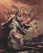 Sebastiano Ricci - Bilder Gemälde - Apotheose eines Heiligen
