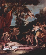 Sebastiano Ricci - paintings - The Meeting of Bacchus and Ariadne