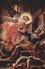 Sebastiano Ricci - paintings - Befreiung des Heiligen Petrus durch einen Engel