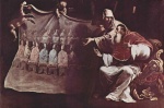 Sebastiano Ricci - paintings - Papst Paul II. besselt vom Glauben an das oekumenische Konzil