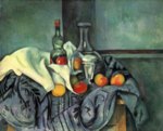 Paul Cézanne  - Peintures - Nature morte, bouteille d´absinthe