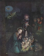 Lucas Cranach - Bilder Gemälde - Geburt Christi (Heilige Nacht, Weihnacht)