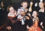 Lucas Cranach - paintings - Herakles bei Omphale