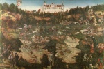 Lucas Cranach - paintings - Hunt in Honour of Charles V at the Castle of Torgau