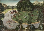 Lucas Cranach - paintings - Hirschjagd des Kurfuersten Friedrich des Waisen