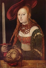 Lucas Cranach - paintings - Judith with Head of Holofernes
