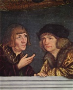 Lucas Cranach - Peintures - L'empereur Maximilien et le Conseiller Sixte Oelhafen