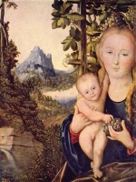 Lucas Cranach - Peintures - Madone