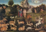 Lucas Cranach - Bilder Gemälde - Paradies