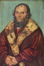 Lucas Cranach - Peintures - Portrait du théologien de Magdebourg Johannes Schoener