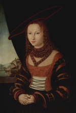 Lucas Cranach - Peintures - Portrait d'une femme