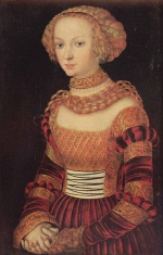Lucas Cranach - Peintures - Portrait d'une jeune femme