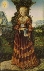 Bild:Portrait einer sächsischen Edeldame als Maria Magdalena