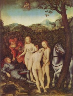 Lucas Cranach  - paintings - Urteil des Paris