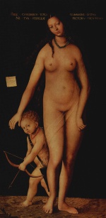 Lucas Cranach  - paintings - Venus and Cupid