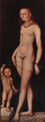 Lucas Cranach  - paintings - Venus und Armor