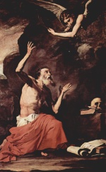 Jusepe de Ribera - paintings - Der Heilige Hieronymus und der Erzengel des Juengsten Gerichts (Michael)