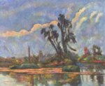 Paul Cezanne  - paintings - Ufer der Oise
