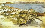 Eugene Delacroix - Peintures - Baie de Tanger au Maroc