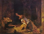 Eugene Delacroix - Peintures - Le Prisonnier de Chillon