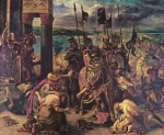 Eugène Delacroix - Peintures - La prise d'Istanbul par les Croisés