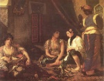 Eugene Delacroix - paintings - Women of Algiers in their Arpartment