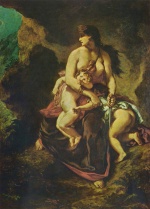 Eugene Delacroix - Peintures - Médée
