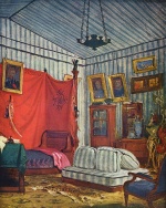 Eugene Delacroix - paintings - Schlafgemach des Grafen de Mornay