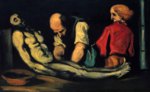 Paul Cezanne  - Bilder Gemälde - Vorbereitung auf das Begräbnis (Die Autopsie) 