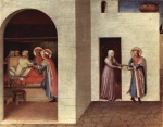 Fra Angelico - paintings - The Healing of Palladia by Saint Cosmas and Saint Damian