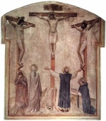 Fra Angelico - paintings - Kreuzigung Christi und zwei Schaecher