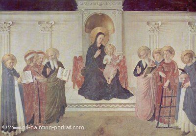 Madonna enthroned with Saints