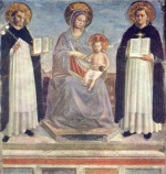 Fra Angelico - Peintures - Marie avec Saint Dominique et Thomas