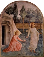 Fra Angelico  - Peintures - Noli me tangere