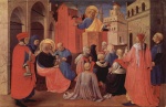 Fra Angelico  - Bilder Gemälde - Predigt des Heiligen Petrus in Abwesenheit des Heiligen Markus