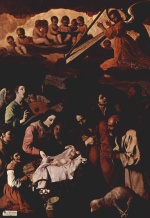 Francisco de Zurbaran - paintings - The Adoration of the Shepherds