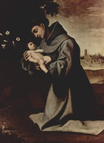 Francisco de Zurbaran - Peintures - Saint Antoine de Padoue