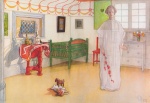 Carl Larsson - Peintures - Le bon ange de la maison