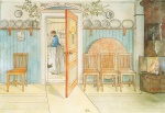 Carl Larsson - Peintures - La vieille Anna dans la cuisine