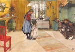 Carl Larsson - Bilder Gemälde - Die Küche