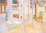 Carl Larsson - paintings - Mein Schlafzimmer