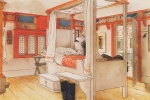 Carl Larsson - Peintures - La chambre de Papa