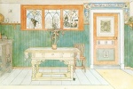 Carl Larsson  - paintings - Das Esszimmer (Westwand)