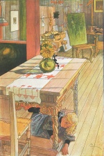 Carl Larsson  - paintings - Verstecken