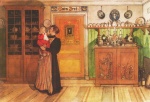 Carl Larsson  - paintings - Zwischen Weihnachen und Neujahr