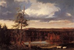 Thomas Cole - Bilder Gemälde - Landscape the Seat of Mr. Featherstonehaugh in the Distance