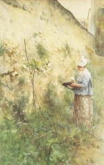 Carl Larsson  - paintings - The old Wall