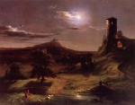 Thomas Cole - paintings - Mondlicht